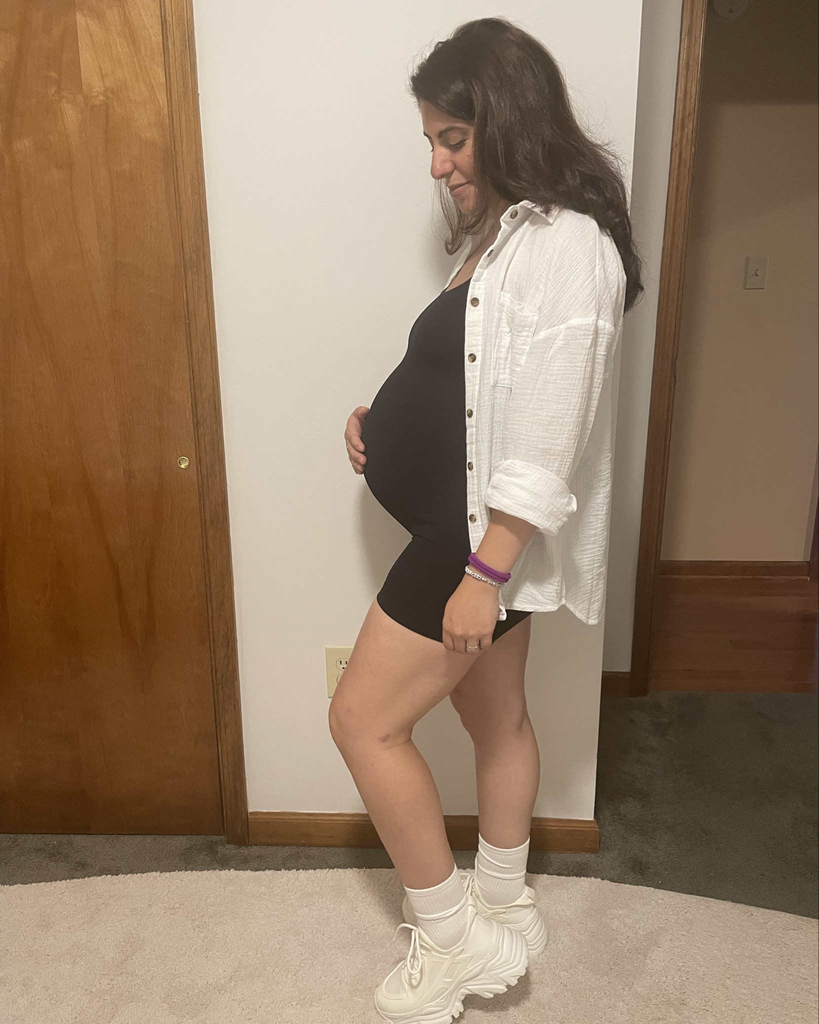 Bump friendly romper from Amazon. Summer maternity style. #amazonfashion #maternity #bump #amazonfinds #summerstyle

#LTKFindsUnder50 #LTKFamily #LTKBump