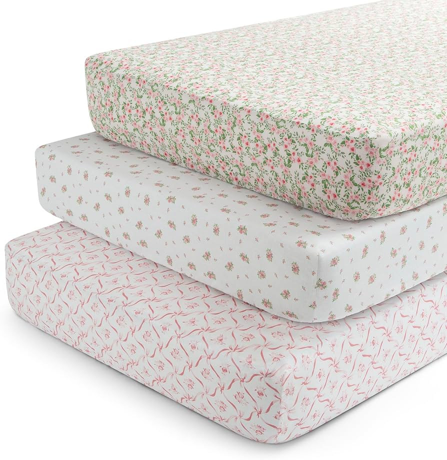 Delta Children Fitted Crib Sheets for Girls and Boys - Crib Sheet for Standard Crib and Toddler M... | Amazon (US)
