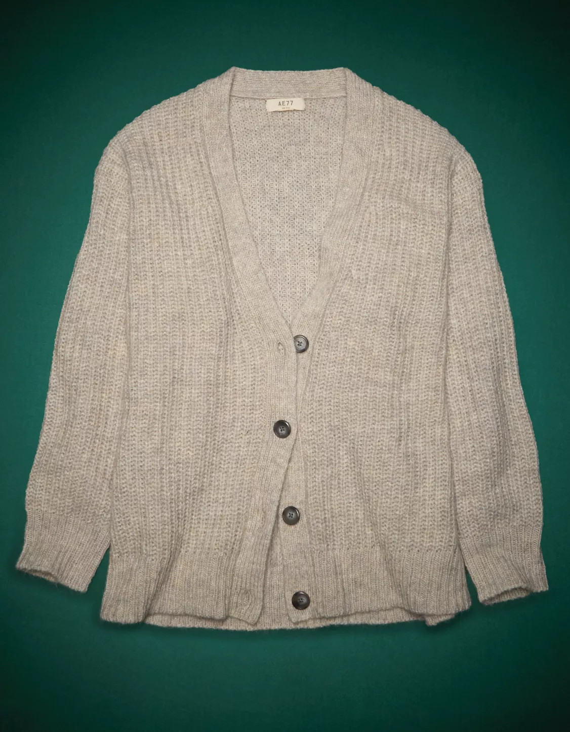 AE77 Premium Mohair Boyfriend Cardigan | American Eagle Outfitters (US & CA)