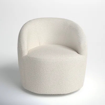 Marlena Boucle Upholstered Swivel Lounge Chair | Wayfair North America