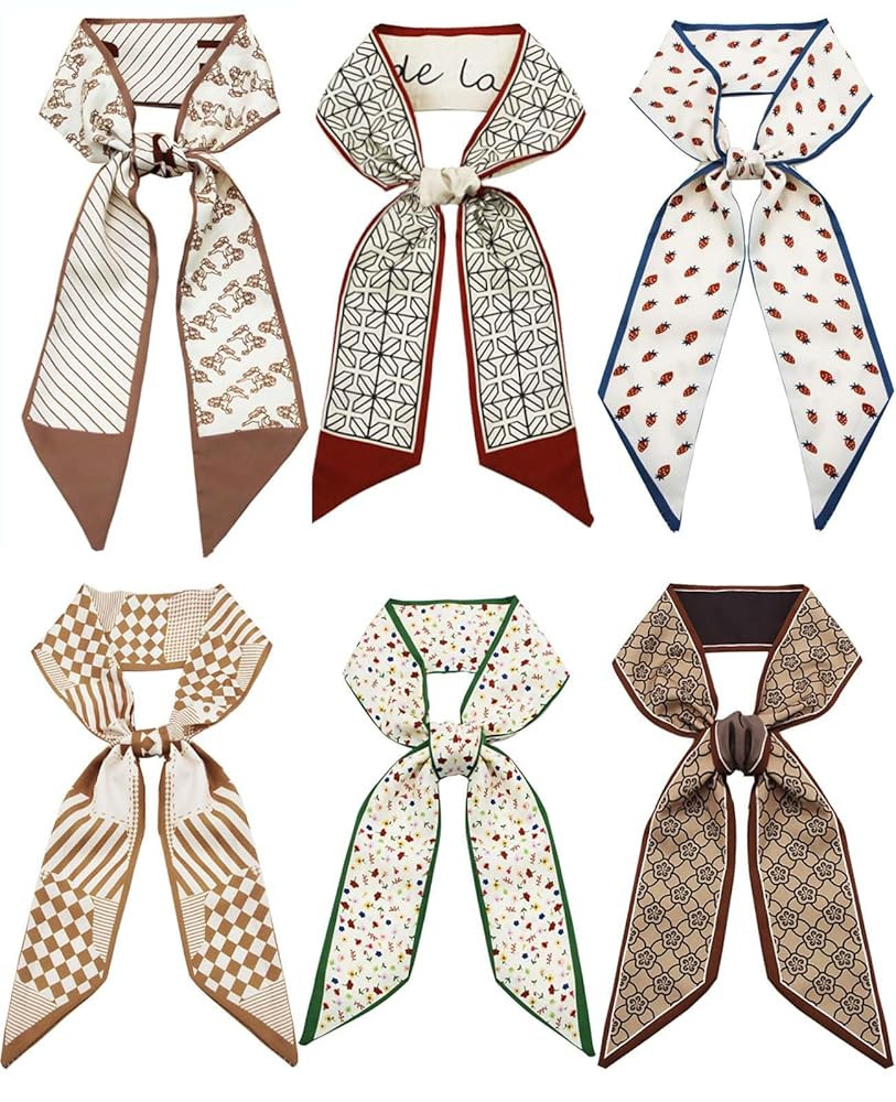 Purse Scarf Handbags For Women Skinny Hair Neck Accessories Scarves With Bag Scarfs Handle Fashio... | Amazon (US)