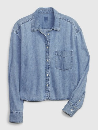 Cropped Denim Shirt | Gap (US)