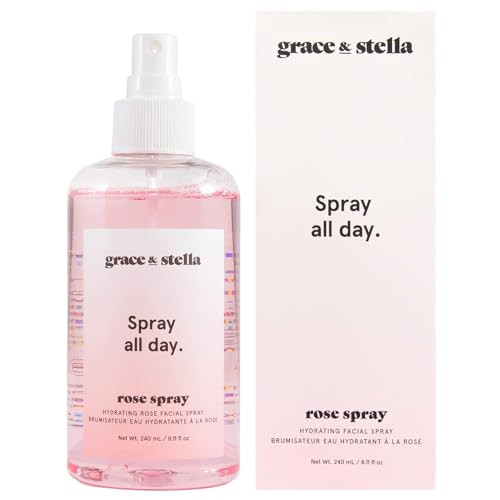 grace & stella Award Winning Rose Water Facial Spray (240ml) - Vegan - Rose Water Spray for Face ... | Amazon (US)