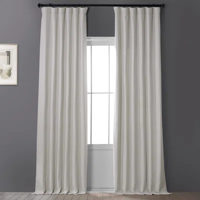Clem Solid Blackout Rod Pocket Single Curtain Panel Size: 50" x 84", Curtain Color: Birch | Wayfair North America