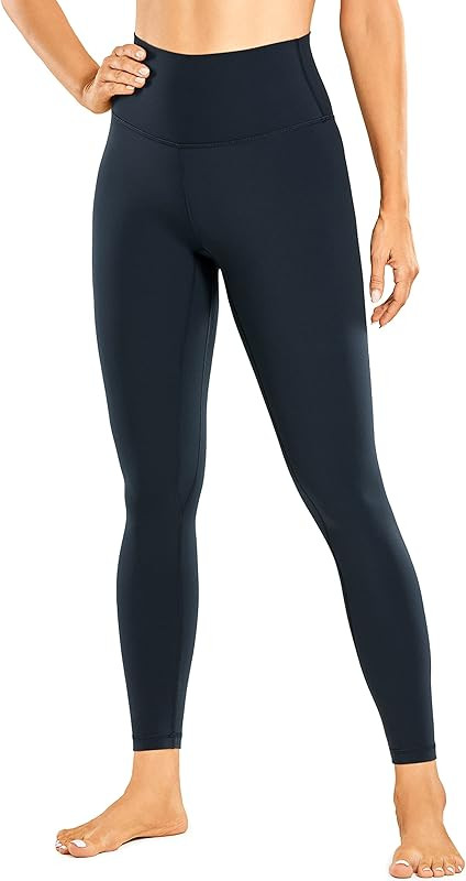 CRZ YOGA Womens Brushed Naked Feeling Workout Leggings 25" / 28"- High Waisted Gym Compression Tu... | Amazon (US)
