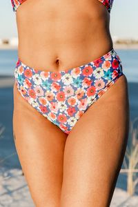 Play In Paradise Multi Color Floral Bikini Bottoms | Pink Lily