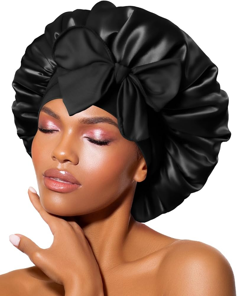 BONNET QUEEN Silk Bonnet for Sleeping Women Satin Bonnet Night Sleep Cap Hair Wrap for All Hair w... | Amazon (US)