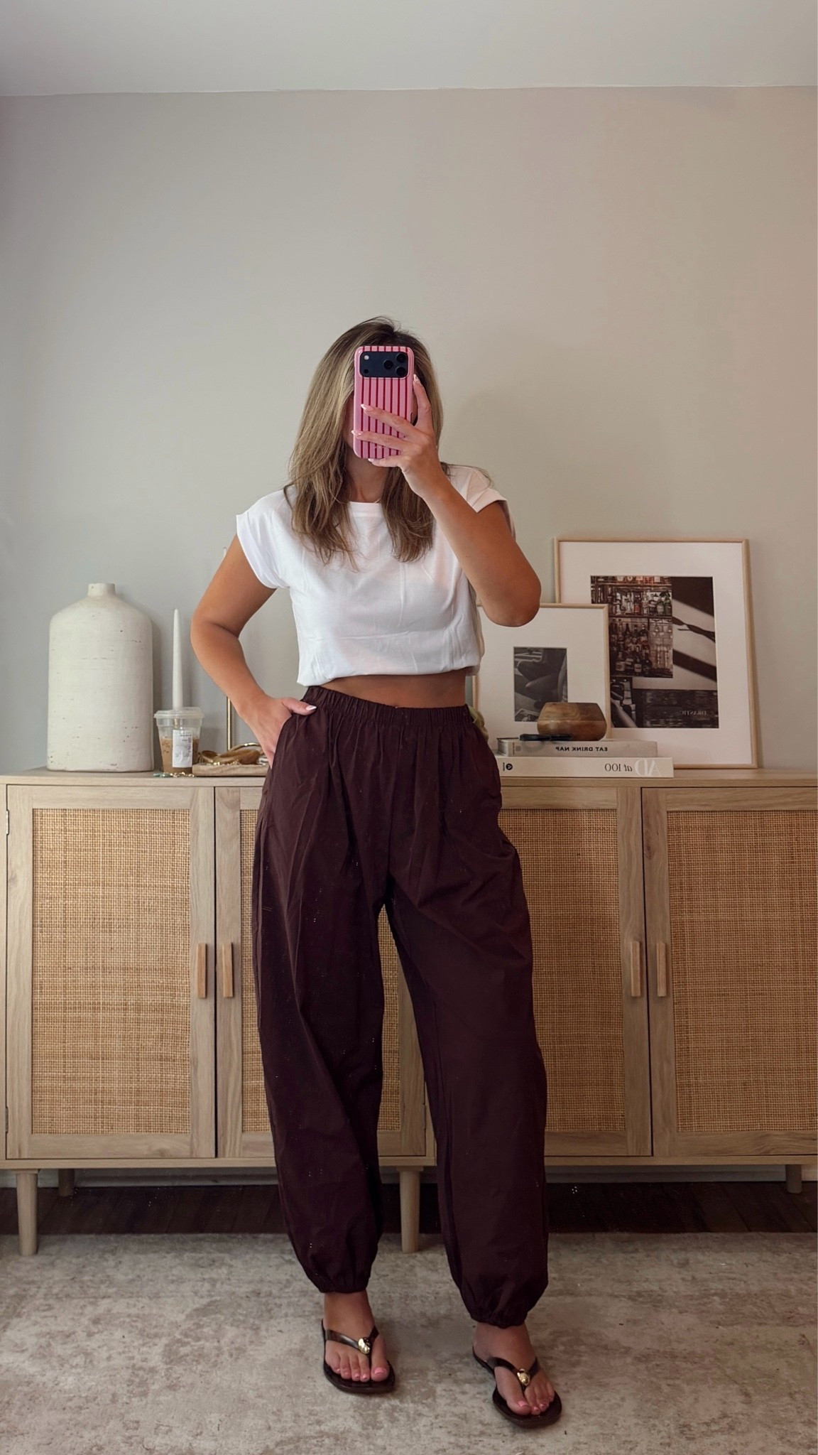 easy amazon summer outfit! wearing a size S in top + pants. the pants are a windbreaker type of fabric + lightweight. i sized up in the sandals. amazon, zara

#LTKootd