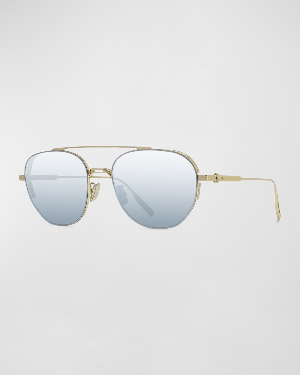 NeoDior 56mm Round Metal Aviator Sunglasses | Neiman Marcus