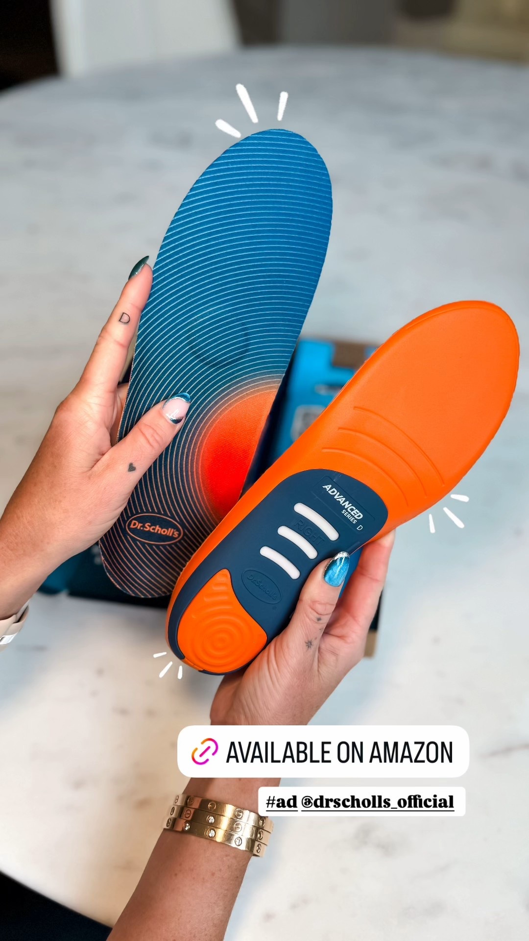 Dr Scholl’s advanced insoles for arch support 