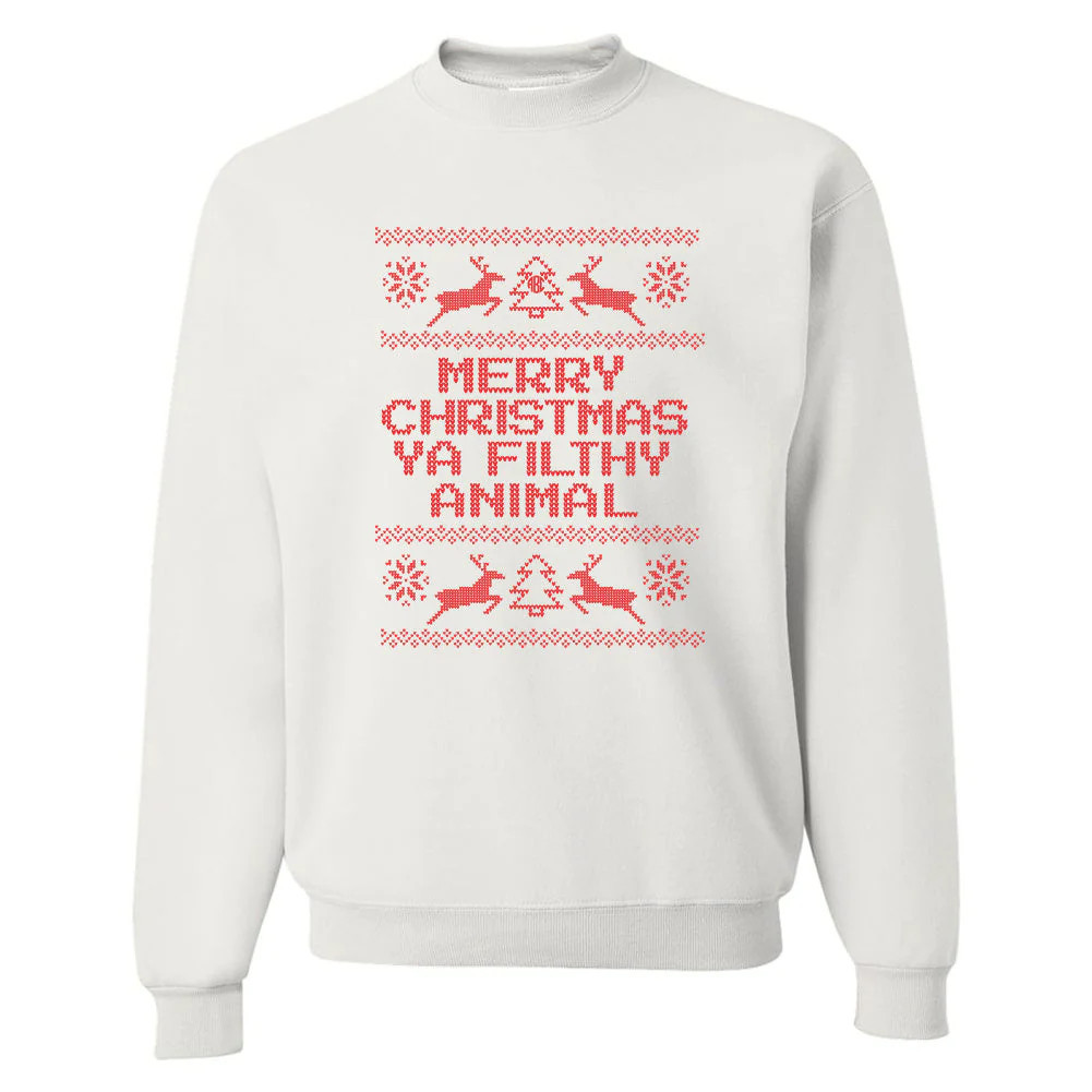 'Merry Christmas Ya Filthy Animal' Sweatshirt | United Monograms