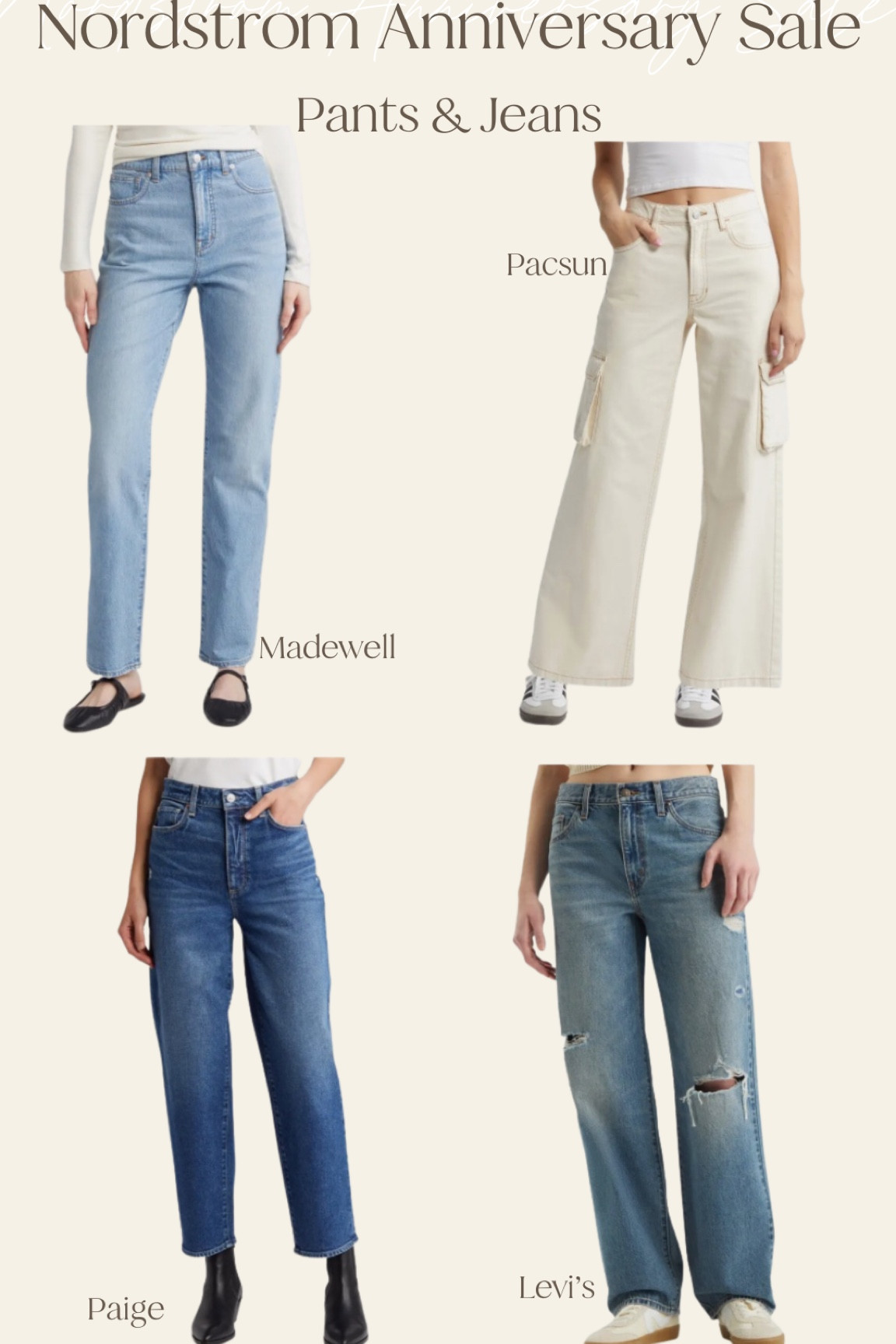 Nordstrom Anniversary Sale finds! Linking some of my favorite pants and jeans from the sale here! Madewell, Levi’s and Paige denim on sale! 

#LTKxNSale #LTKSaleAlert #LTKStyleTip