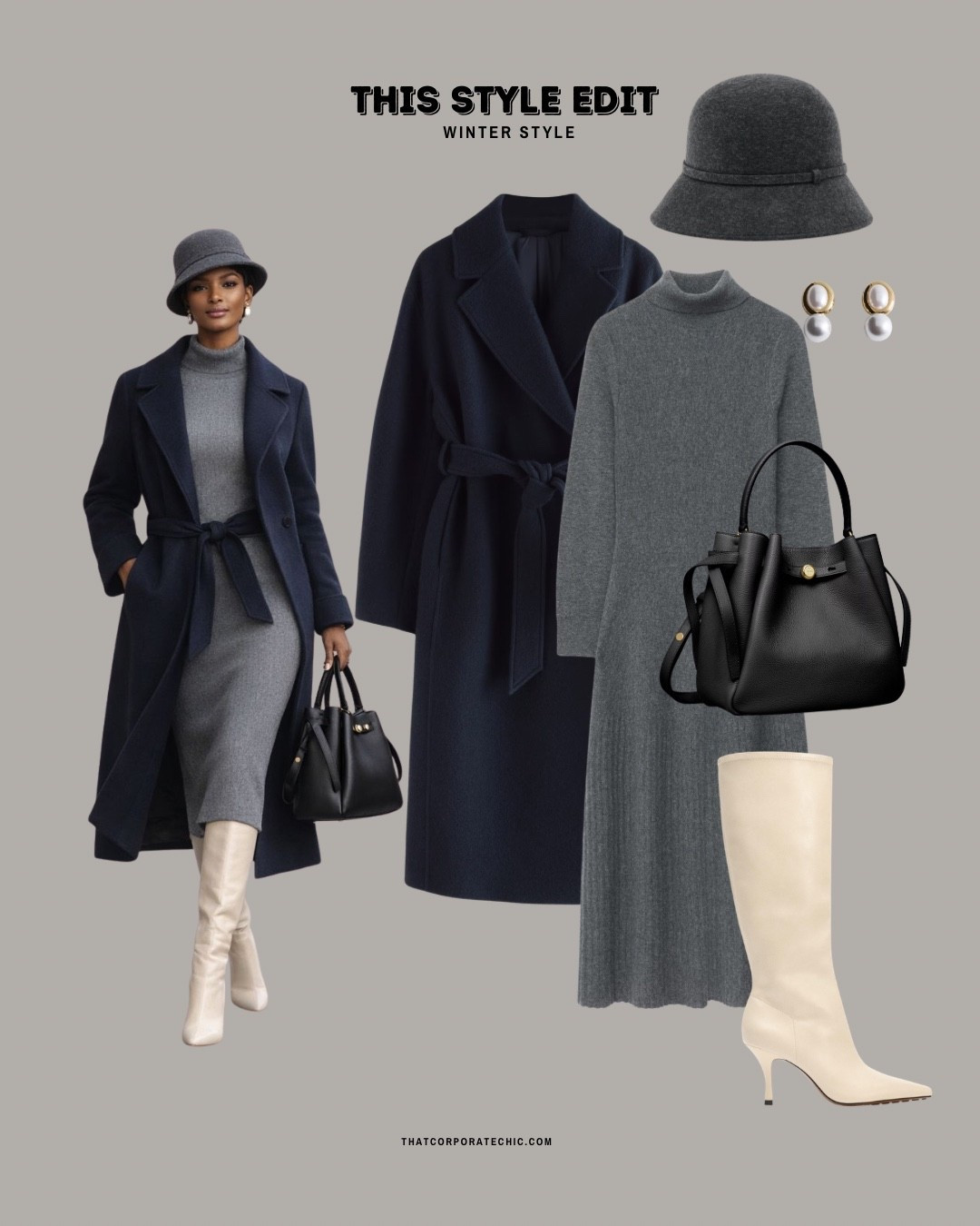 Winter style: layers, navy coat

#LTKstyletip #LTKworkwear #LTKwinter