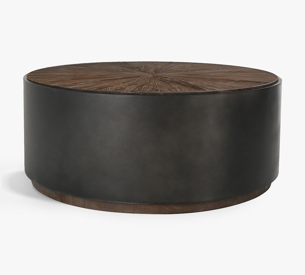 Brockton Round Reclaimed Wood Coffee Table (39.5") | Pottery Barn (US)