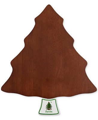 Spode Christmas Tree Wooden Cheese Board & Spreader & Reviews - Serveware - Dining - Macy's | Macys (US)