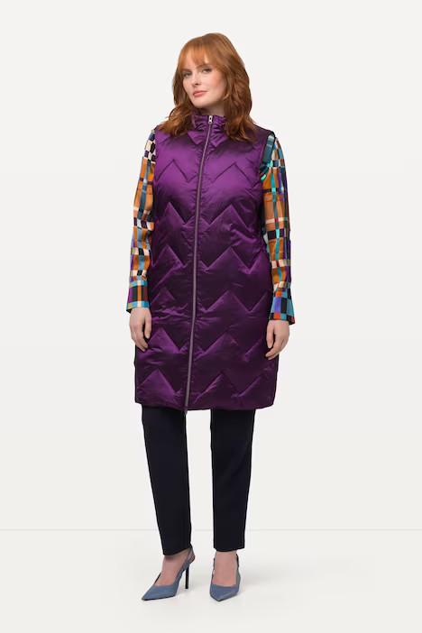 Iridescent Quilted Vest | Ulla Popken - US & CA
