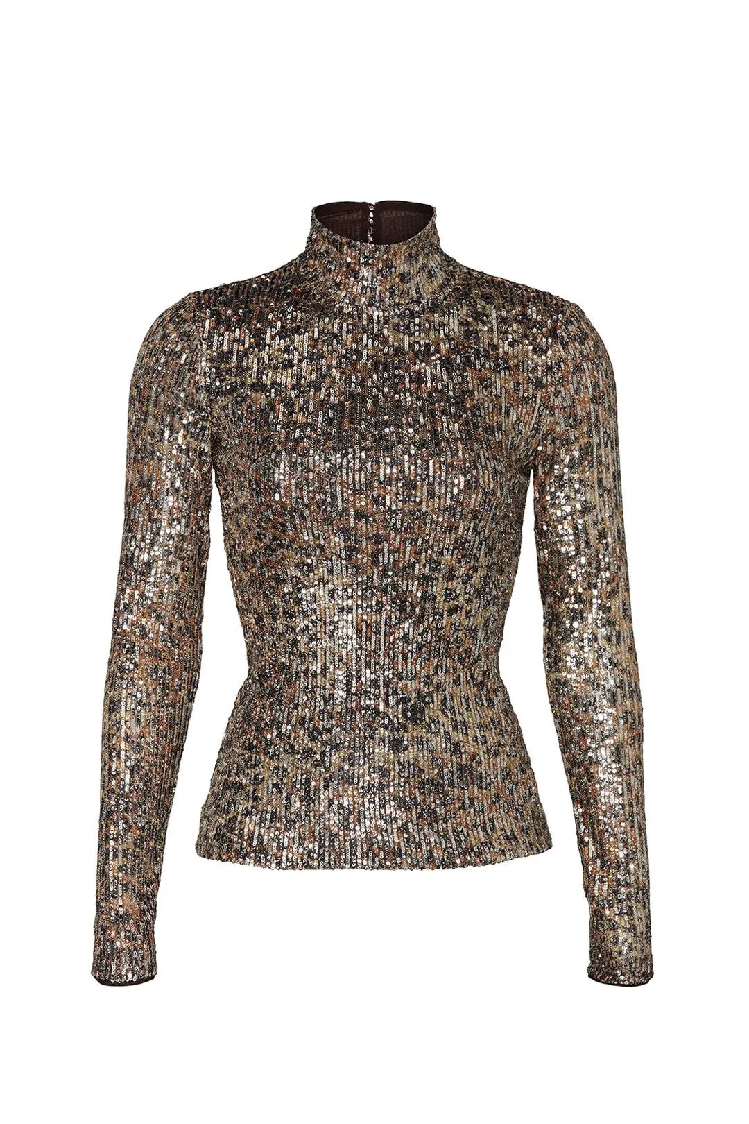 Jonathan Simkhai Greta Sequin Turtleneck | Rent the Runway