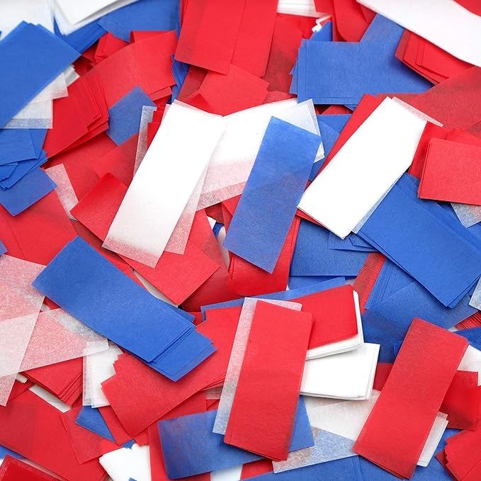 Ultimate Confetti Red/White/Blue Tissue Confetti-Biodegradable | Amazon (US)