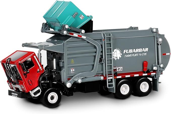 Garbage Truck Toy Model, 1:43 Scale Metal Diecast Recycling Clean Trash Garbage Rubbish Waste Tra... | Amazon (US)
