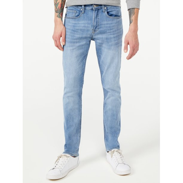 Free Assembly Men’s Mid Rise Slim Air Jeans - Walmart.com | Walmart (US)
