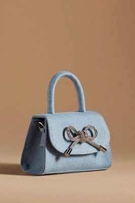 Melie Bianco Rhinestone Bow Mini Bag | Anthropologie (US)