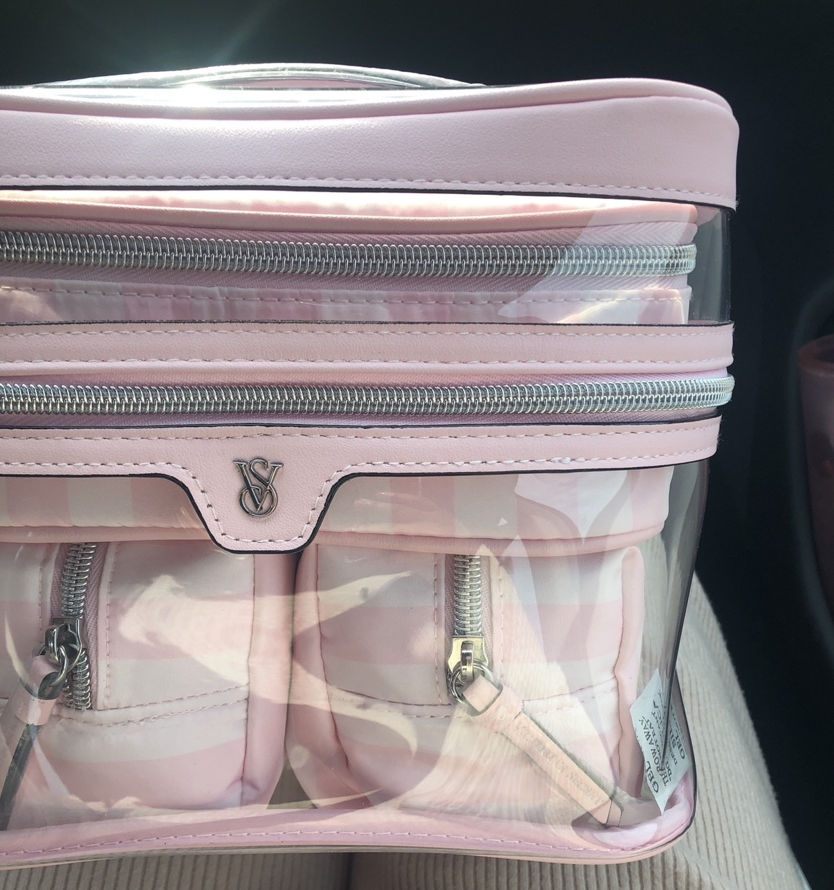 Traveling with this clear makeup bag is a game changer! Perfect for keeping everything organized and easy to find.  

 #LTKdayinmylife #LTKvlog #LTKTravel