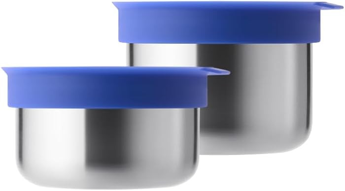 Stainless Steel Toddler Feeding Bowl with Flip-To-Suction Lid, Airtight & Microwave Safe with Ste... | Amazon (US)