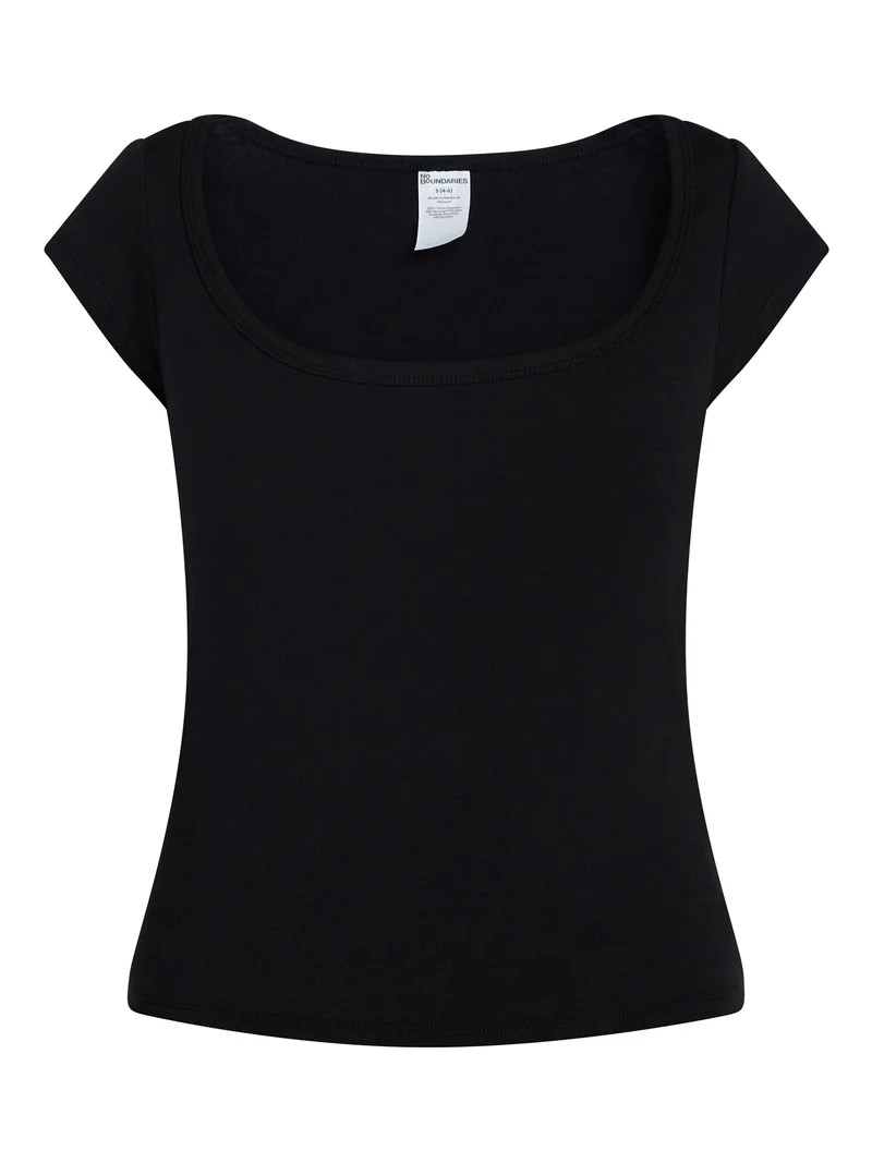 No Boundaries Cloud Core Sleep Scoop Neck Tee, Women's Sizes XXS-3X | Walmart (US)