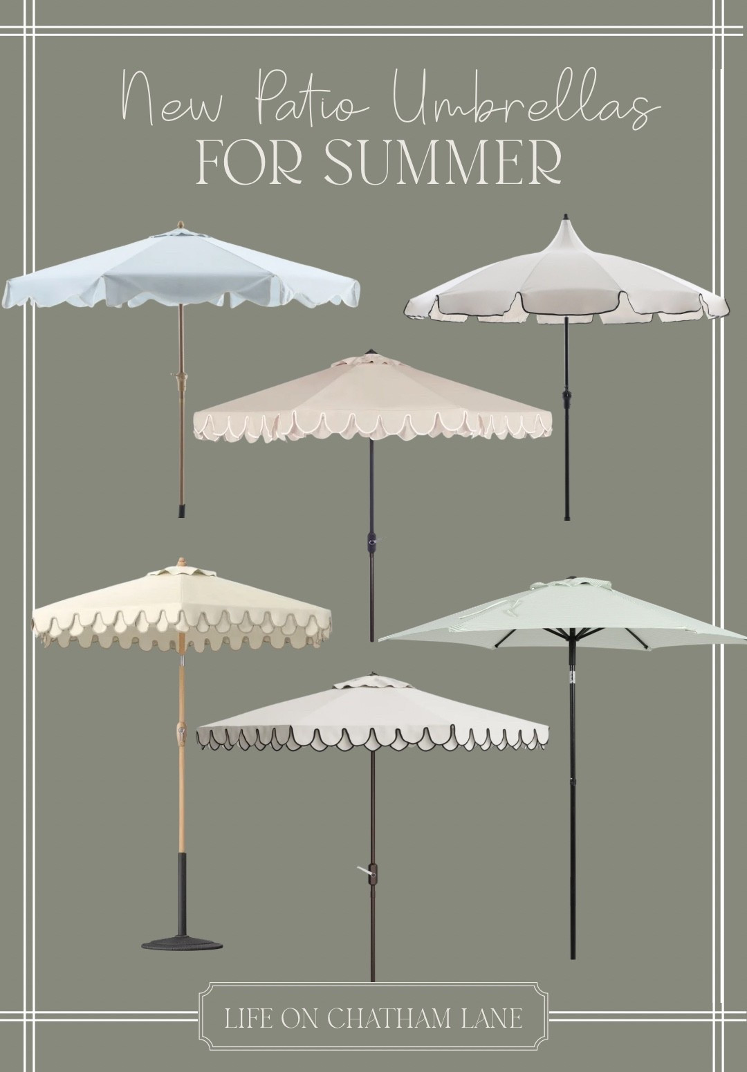 Outdoor patio umbrellas for summer!  Rounded up a mix of umbrellas perfect for adding shade to your outdoor space!

#LTKSeasonal #LTKHome