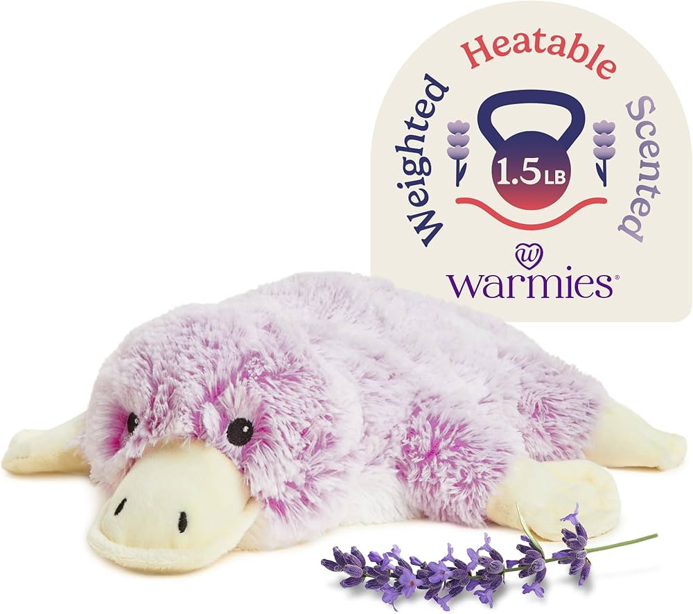 warmies Microwavable & Weighted Stuffed Animals, Platypus - Heated Stuffed Animal Plushie for War... | Amazon (US)