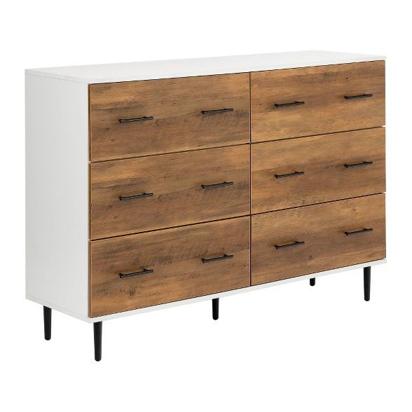 Modern 6 Drawer Wood Buffet - Saracina Home | Target