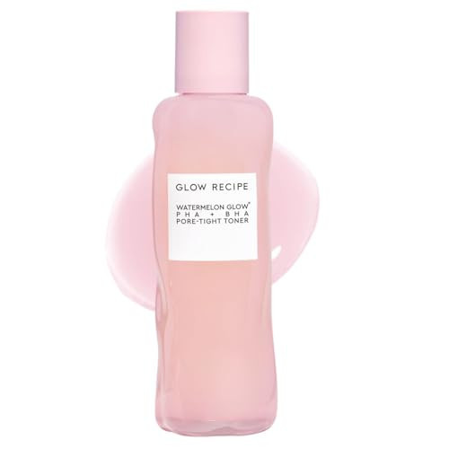 Glow Recipe PHA + BHA Face Toner, Korean Exfoliating Toner for Pores, Gentle Chemical Exfoliant + Hydrating Toner, Watermelon, Cactus Water + Glycerin (150ml) | Amazon (US)