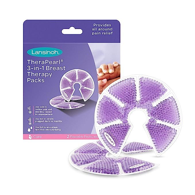 Lansinoh Breast Therapy Packs with Soft Covers, Hot and Cold Breast Pads, Breastfeeding Essential... | Amazon (US)