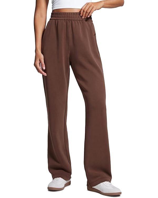 CRZ YOGA SoftAura Wide Leg Sweatpants Women 31" Modal High Waisted Lounge Travel Casual Sweat Pan... | Amazon (US)