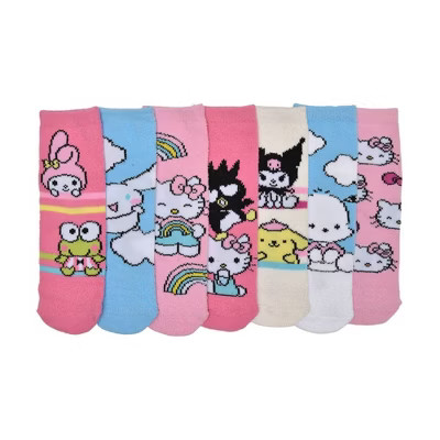 Girls' Hello Kitty 7 Days Of Cozy Socks | Target