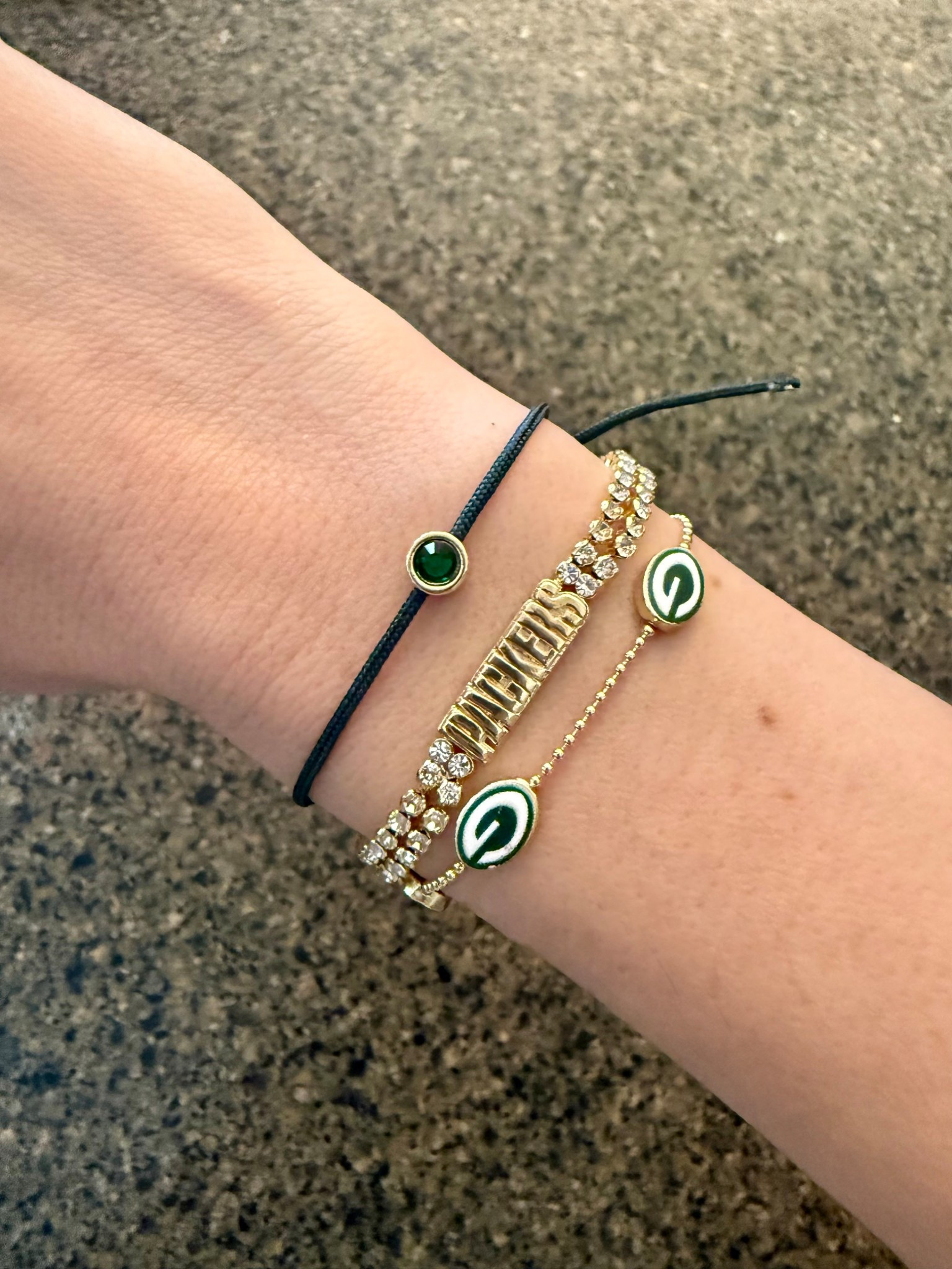 NFL Football Packer Bracelet Stack! 