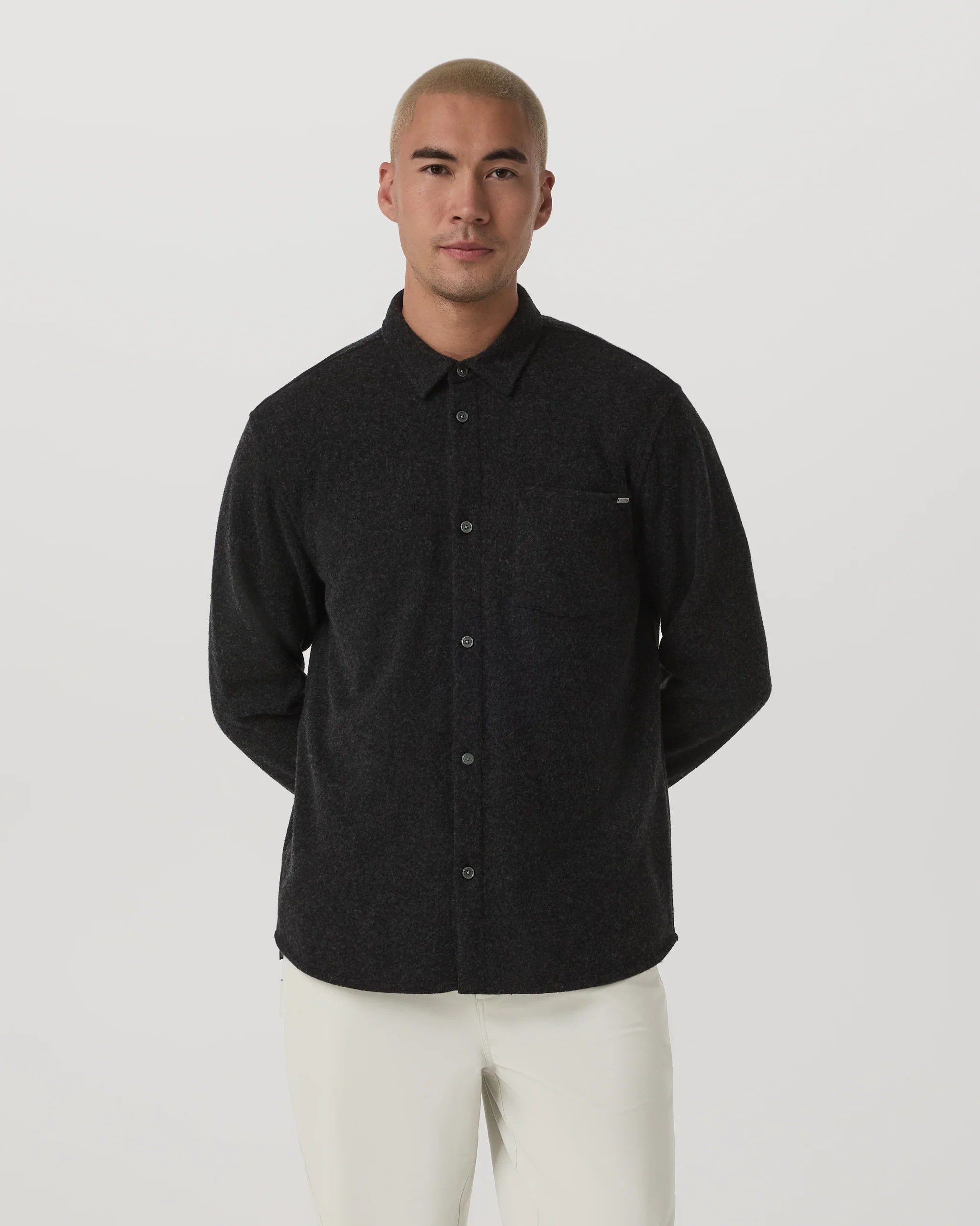 Long Sleeve Altitude Wool Button Down - Relaxed Fit | Vuori Clothing (US & Canada)