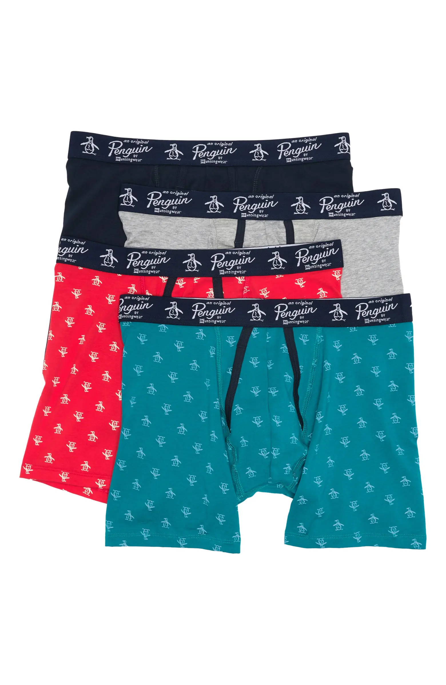 Cotton Stretch Boxer Briefs - Pack of 4 | Nordstrom Rack