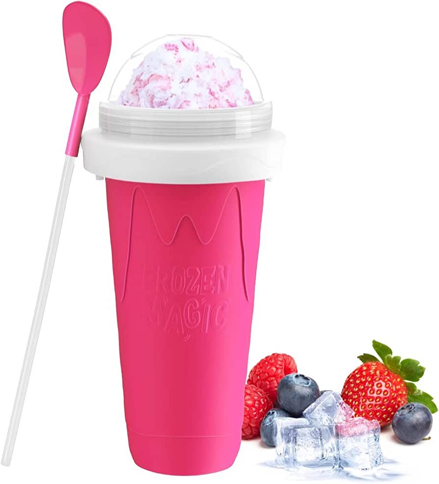 RAUMAXE® Slushy Maker Cup, Slushy Maker Ice Cup Frozen Magic Squeeze Cup Cooling Maker Cup Freez... | Amazon (US)