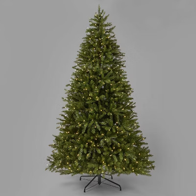 7.5ft Pre-Lit Full Cascade Fir Artificial Christmas Tree Clear LED Lights - Wondershop™ | Target