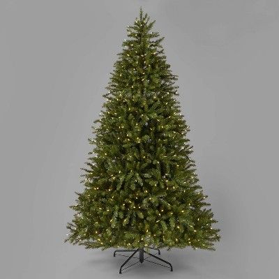 7.5ft Pre-Lit Full Cascade Fir Artificial Christmas Tree Clear LED Lights - Wondershop&#8482; | Target