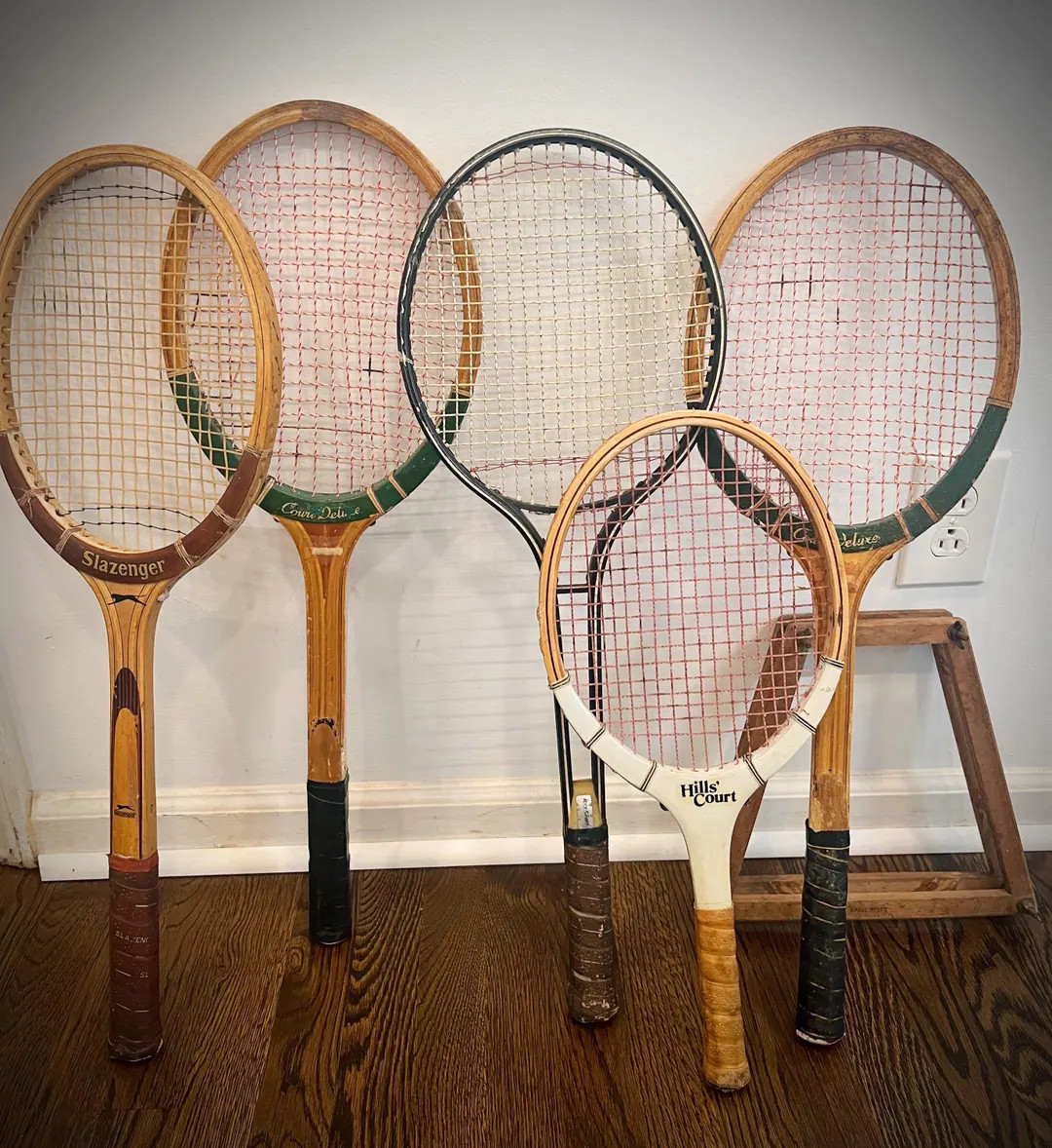 Vintage Wooden Tennis Racquets, Vintage Wooden Badmitten Racquets - Etsy | Etsy (US)