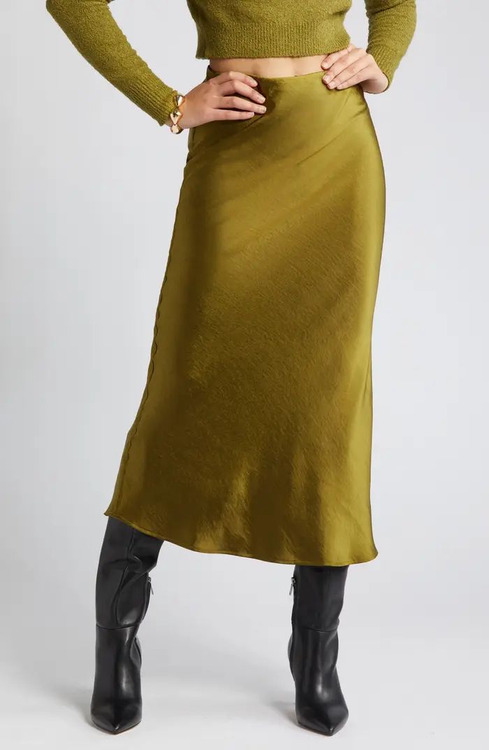 Satin Column Maxi Skirt | Nordstrom