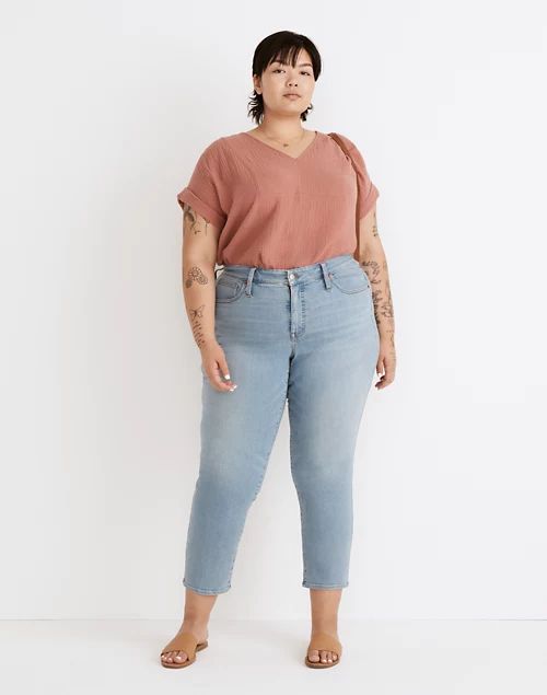 Plus Mid-Rise Stovepipe Jeans in Abell Wash | Madewell