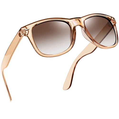 Joopin Trendy Square Sunglasses Oversized Sun Glasses Polarized UV400 Clear Brown Shades for Women Men (Gradient Brown) | Amazon (US)