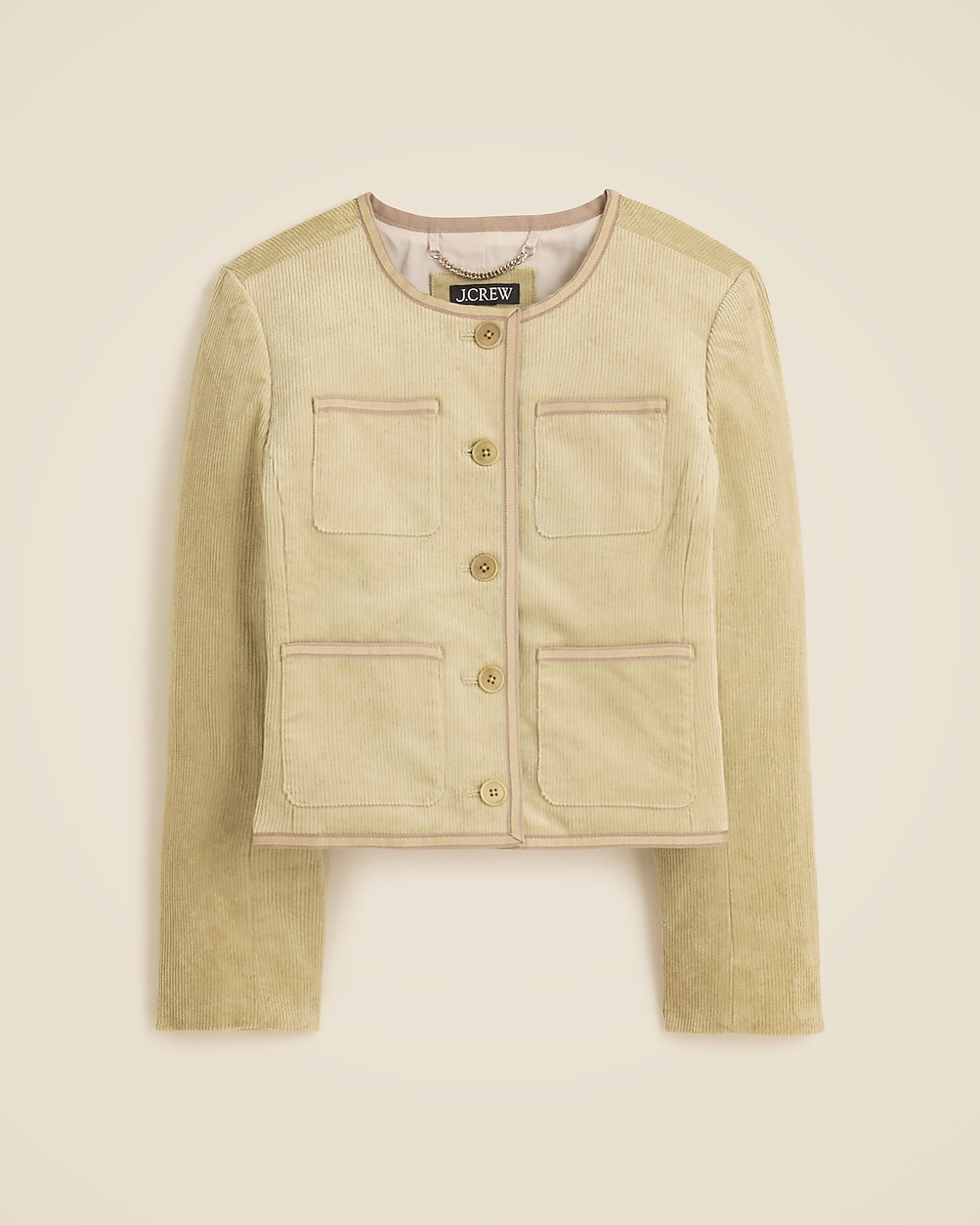 Patch-pocket lady jacket in stretch corduroy | J. Crew US