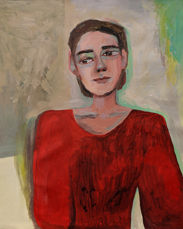 Lady in red | Artfully Walls