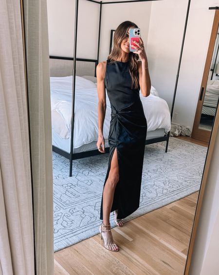 can’t go wrong with a classic black dress and this one is SO flattering!🖤 use stackable code AFLAUREN for 15% off! 
runs tts, wearing xs 

#LTKstyletip #LTKwedding