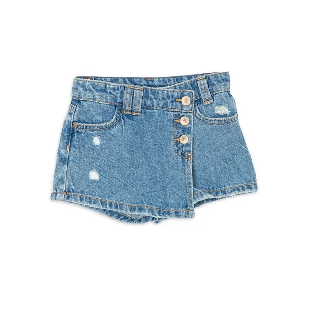 Wonder Nation Toddler Girls Denim Skort, Sizes 2 Toddler-18 Months | Walmart (US)