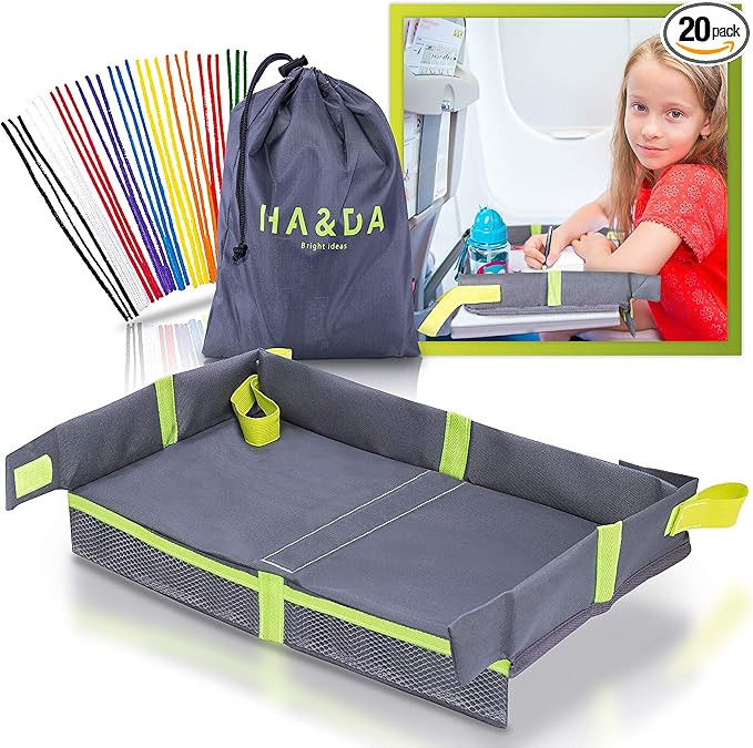 Ha&Da Foldable Kids and Adults Travel Tray Cover for Airplane Tray Table - For Activities, Games ... | Amazon (US)
